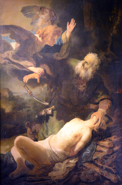 Abrahams Sacrifice, Rembrandt, 1635