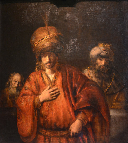 Haman Recognized His Fate, Rembrandt, ca 1663
