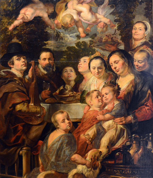 Self-Portrait with Parents, Brothers and Sisters, Jacob Jordaens (1593-1678)