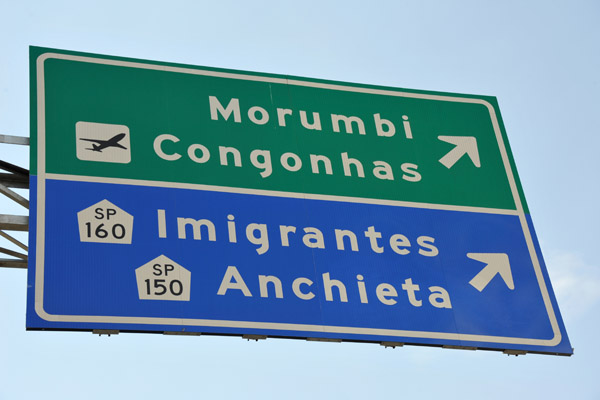 Road sign - Congonhas Airport
