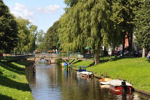 Friedrichstadt, like Dutch cities, is surrounded by canals