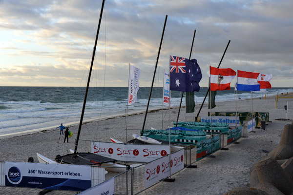 Flags on the beach, Super Sail 2012, Westerland (Sylt)