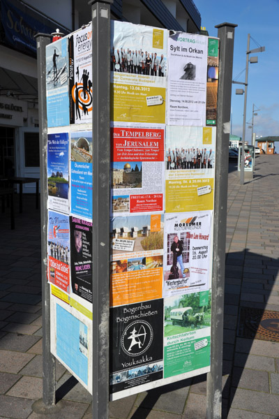 Advertising posters, Westerland (Sylt)