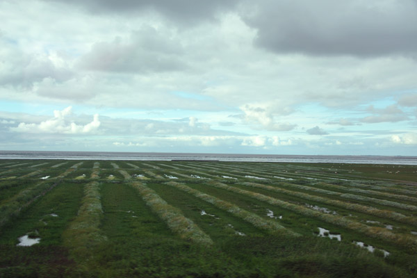 Wattenmeer between mainland Nordfriesland and the island of Sylt