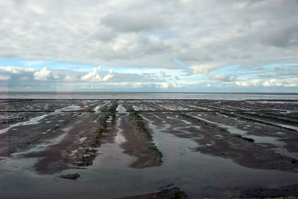 Wattenmeer, low tide, from the Hindenburgdamm 
