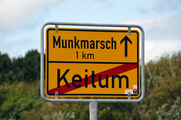 Leaving Keitum heading north to Munkmarsch