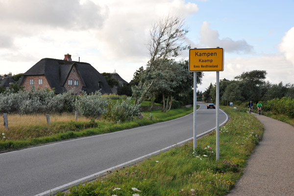Entering Kampen, in the north of Sylt