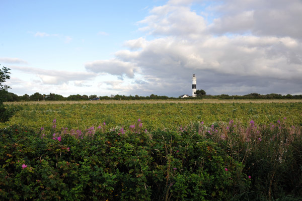 Oddly, the Tall Christian Lighthouse is in the center of the island, Kampen