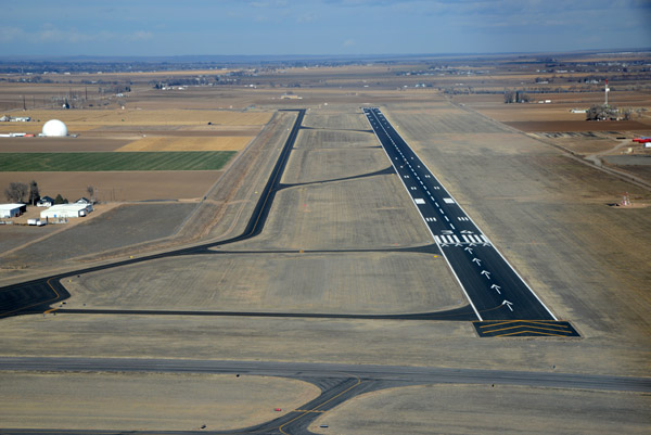 The new runway 34 at Greeley
