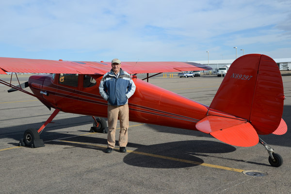 Jer/ with his little red taildragger