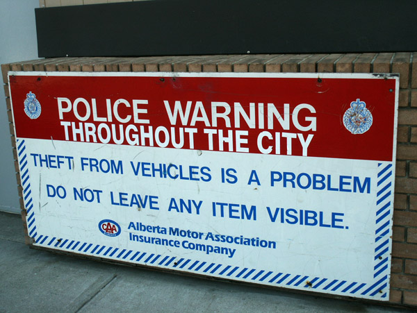 Police Warning, Edmonton