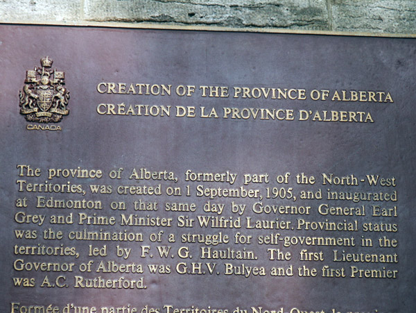 Creation of the Province of Alberta