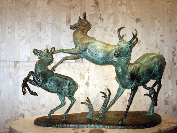 Bronze Sculpture - Pronghorn Antelope