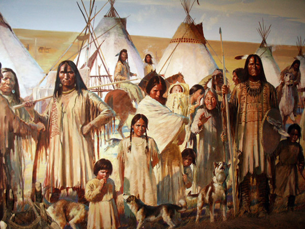 Royal Alberta Museum - Mural of Life on the Plains