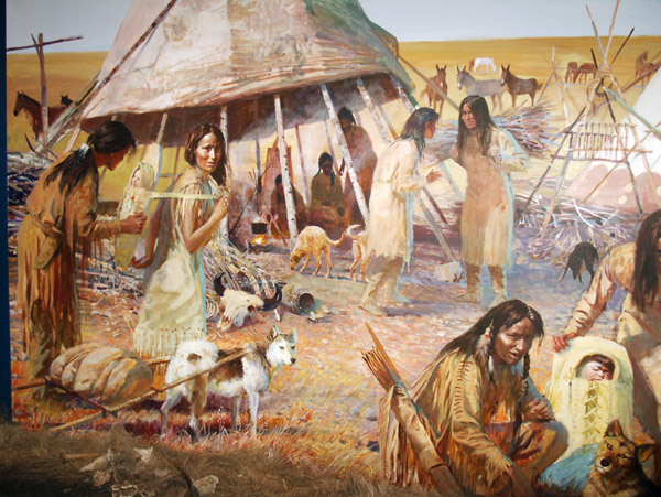 Royal Alberta Museum - Mural of Life on the Plains