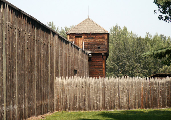 Fort Edmonton, representing the fur trading era 1795-1870
