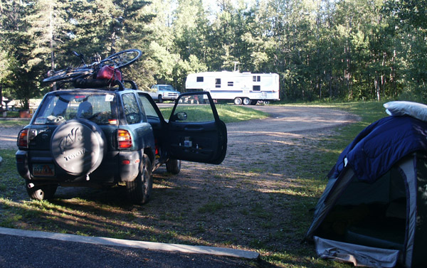 Camping at Elk Island National Park