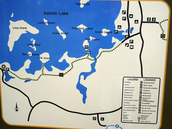 Map of Elk Island National Park