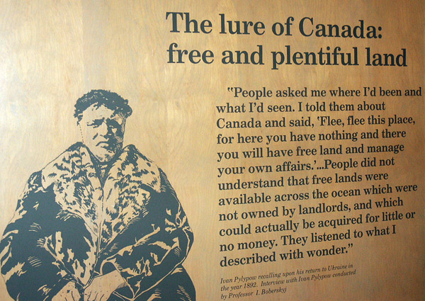The lure of Canada: free and plentiful land