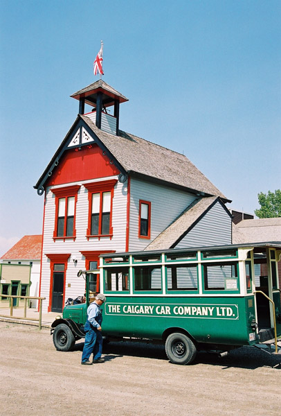Antique bus of the Calgary Car Company Ltd.