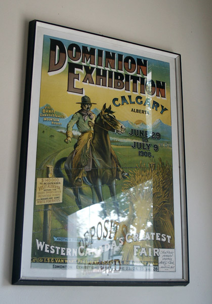 Poster for the 1908 Dominion Exhibition in Calgary,