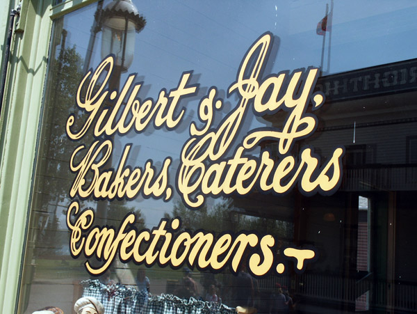 Window of Gilbert & Jay, Bakers, Caterers, Confectioners