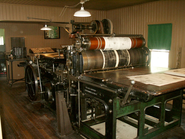 Printing Press of the Strathmore Standard