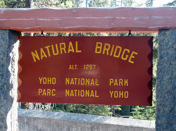 Natural Bridge, Yoho National Park