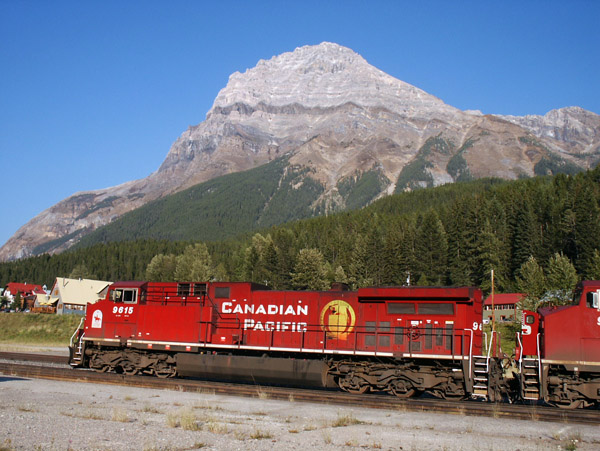 Canadian Pacific Railroad passing through Yoho National Park