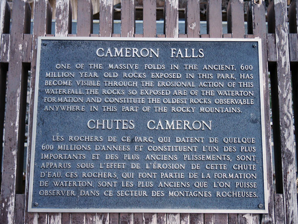 Cameron Falls, Waterton