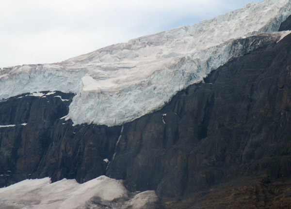 Ice-covered Mount Athabaska