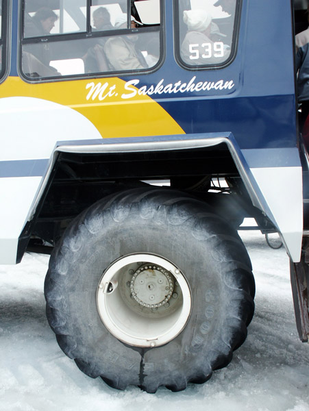 Tire of a Snow Coach