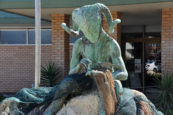 Great sculpture in front of Fremantle's Italian Club