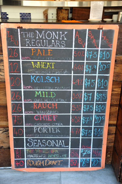 Beer selection a The Monk