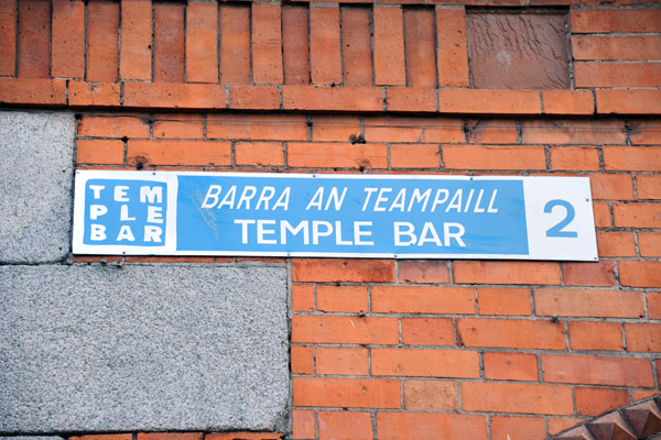 Temple Bar, Dublin's famous pub and entertainment district 