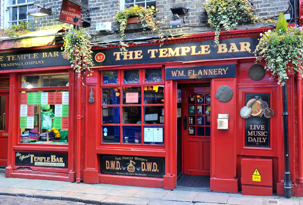 The Temple Bar, Dublin's most iconic Irish pub