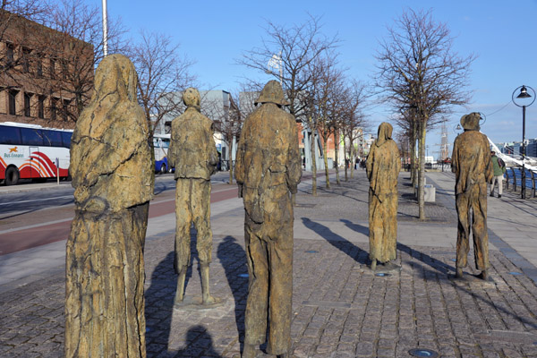 The Famine Memorial, Custom House Quay, Dublin