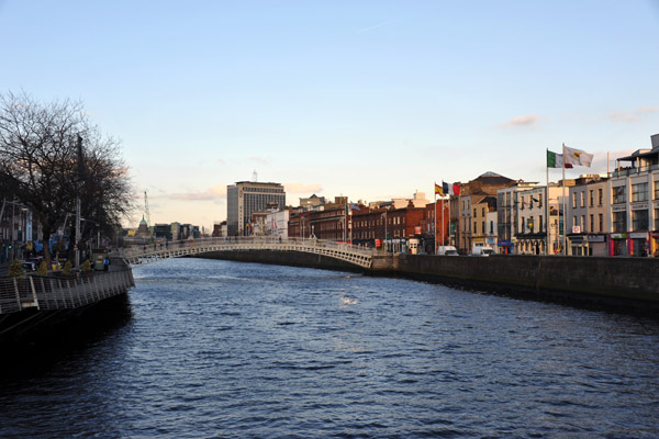 River Liffey from the Millenium Bridge, Dublin