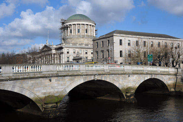 O'Donovan Rossa Bridge, Four Courts, River Liffey, Dublin