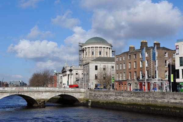 O'Donovan Rossa Bridge, Four Courts, River Liffey, Dublin