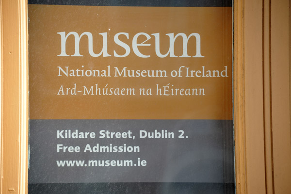 National Museum of Ireland, Kildare Street, Dublin