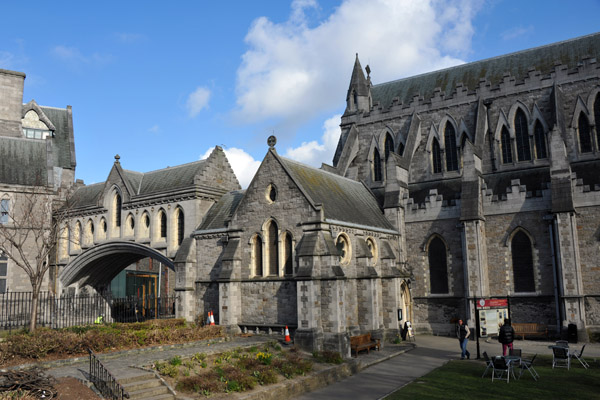 Christ Church Cathedral and the bridge over Winetavern Street, Dublin