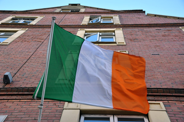 Flag of the Republic of Ireland, Dublin