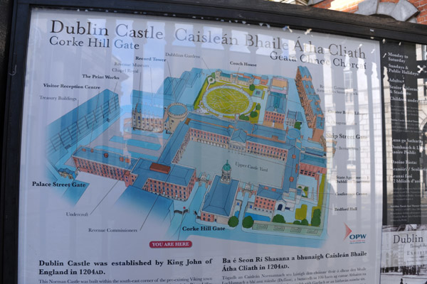 Map of Dublin Castle