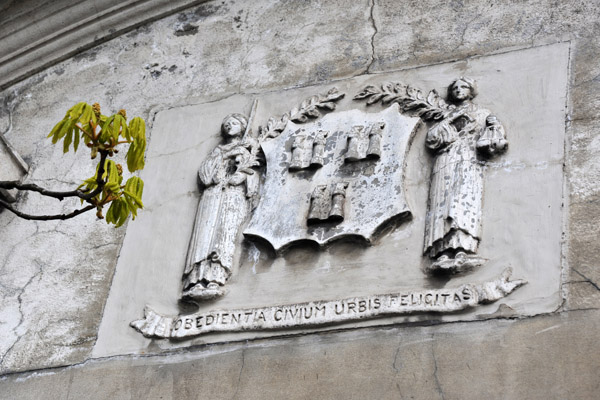 Dublin Coat-of-Arms, Obedientia Civium Urbis Felicitas - The Obedience of the citizens produces a happy city