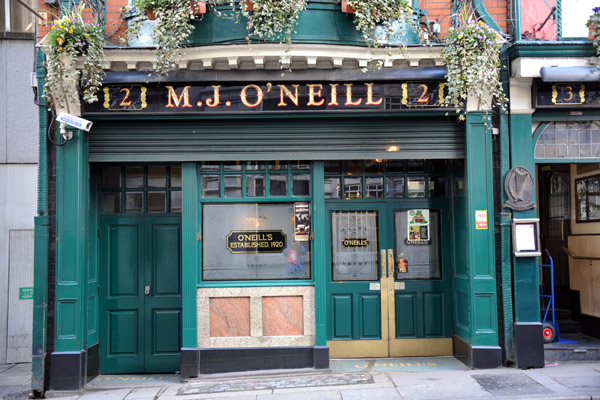 M.J. O'Neill's, established 1920, Dublin