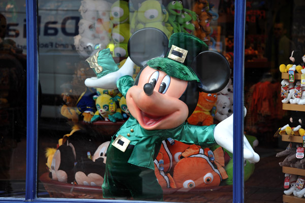 Irish Mickey Mouse, Disney Store, Grafton Street, Dublin