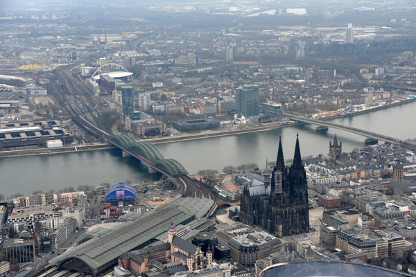 Klner Dom, Hauptbahnhof, Hohenzollernbrcke