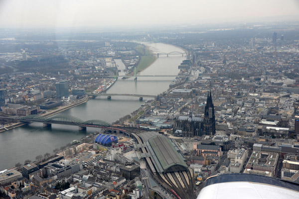 Klner Dom, Hauptbahnhof, Hohenzollernbrcke