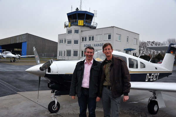 Ralph und Reinhold, Flugplatz Bonn/Hangelar